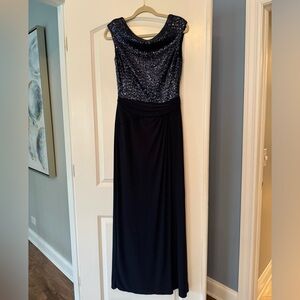 Beautiful long Navy dress